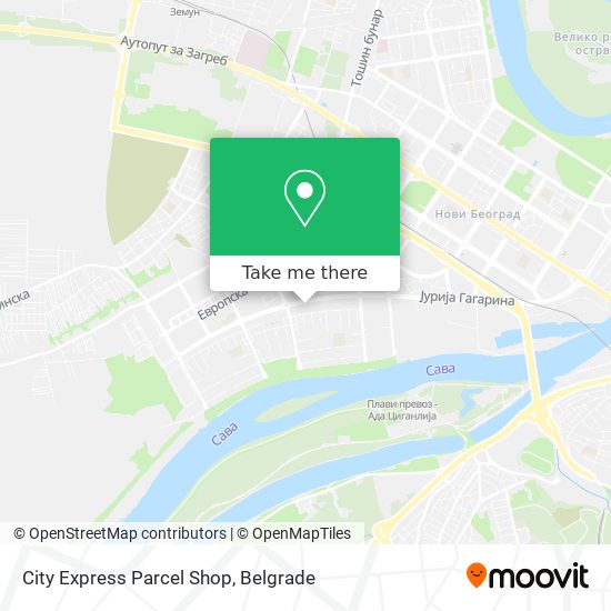 City Express Parcel Shop map