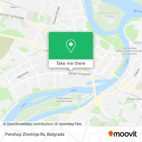 Petshop Zivotinje.Rs map