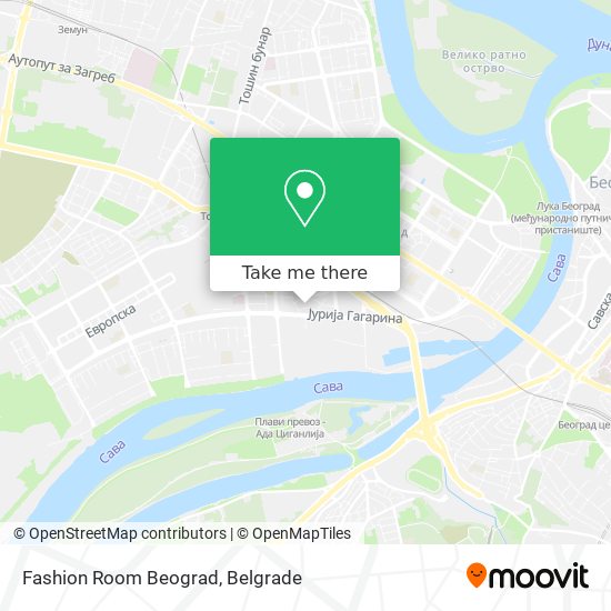 Fashion Room Beograd map