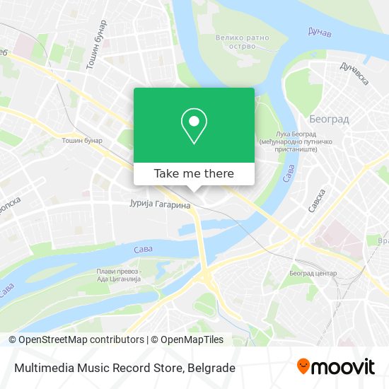 Multimedia Music Record Store map
