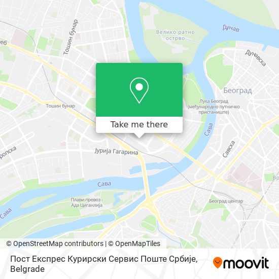 Пост Експрес Курирски Сервис Поште Србије map