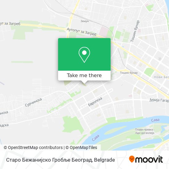 Старо Бежанијско Гробље Београд map