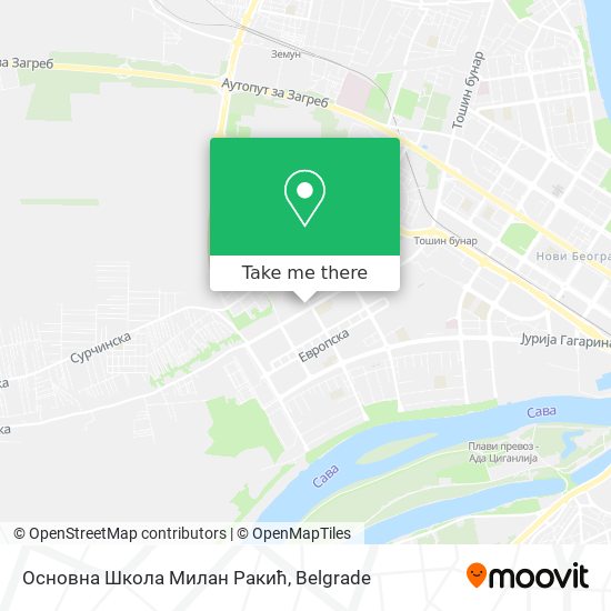 Основна Школа Милан Ракић map