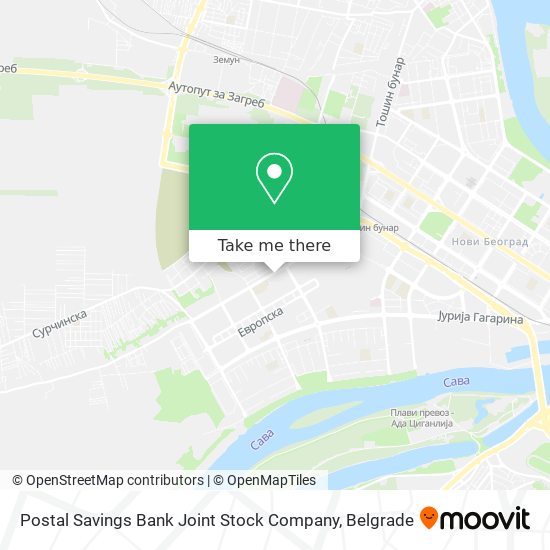 Postal Savings Bank Joint Stock Company map