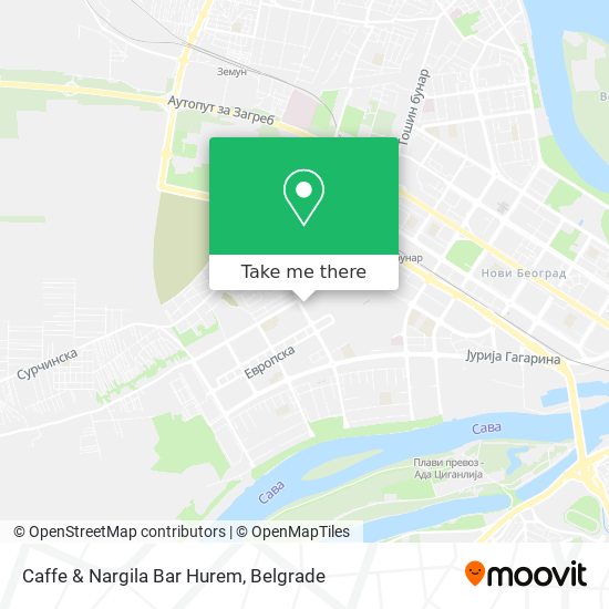 Caffe & Nargila Bar Hurem map