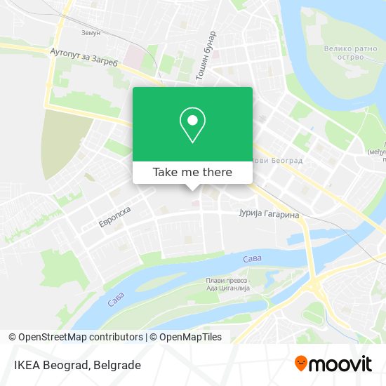 IKEA Beograd map