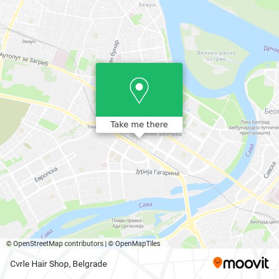 Cvrle Hair Shop map
