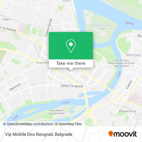 Vip Mobile Doo Beograd map