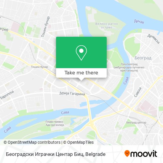 Београдски Играчки Центар Биц map