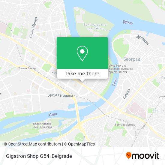 Gigatron Shop G54 map
