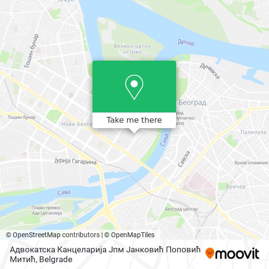 Адвокатска Канцеларија Јпм Јанковић Поповић Митић map