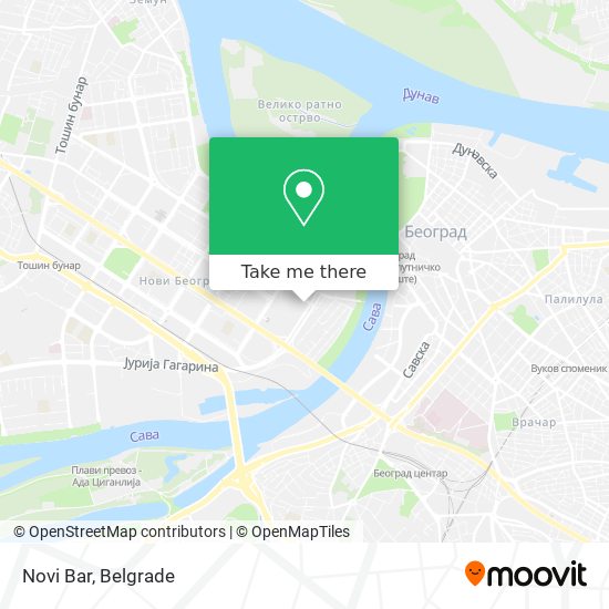 Novi Bar map