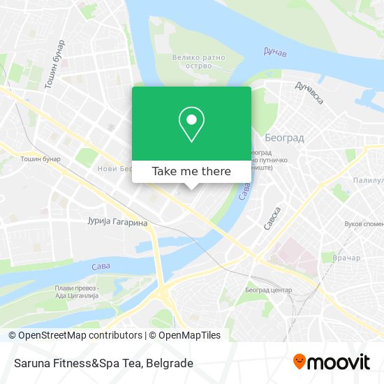 Saruna Fitness&Spa Tea map