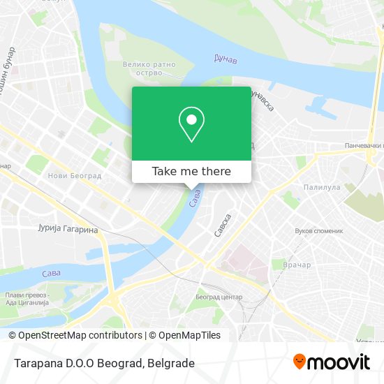 Tarapana D.O.O Beograd map