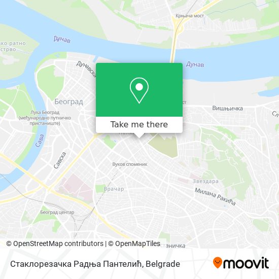 Стаклорезачка Радња Пантелић map