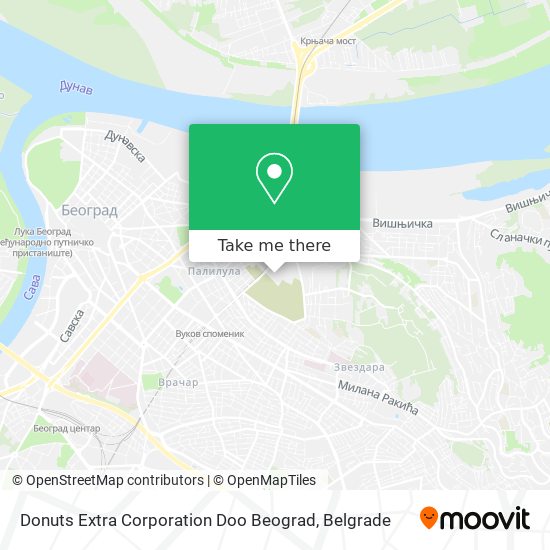 Donuts Extra Corporation Doo Beograd map