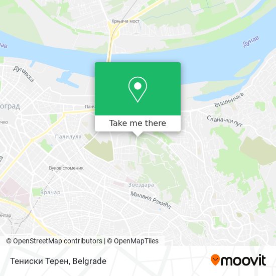 Тениски Терен map