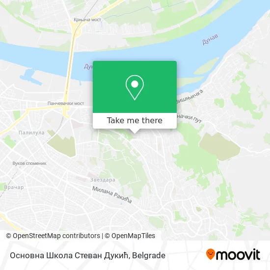 Основна Школа Стеван Дукић map