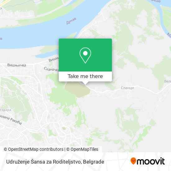 Udruženje Šansa za Roditeljstvo map