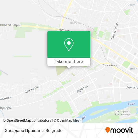 Звездана Прашина map