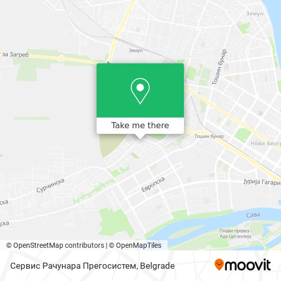 Сервис Рачунара Прегосистем map