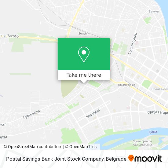 Postal Savings Bank Joint Stock Company map