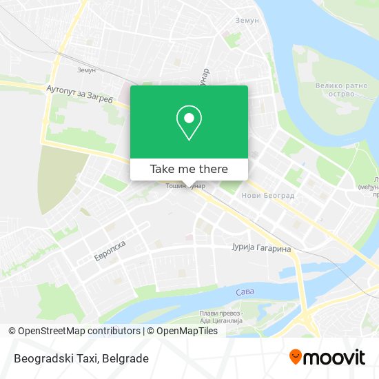 Beogradski Taxi map