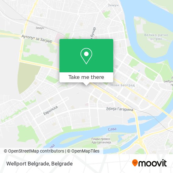 Wellport Belgrade map