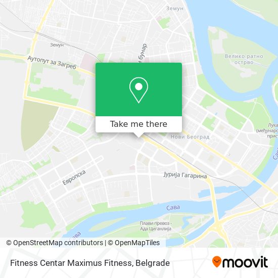 Fitness Centar Maximus Fitness map