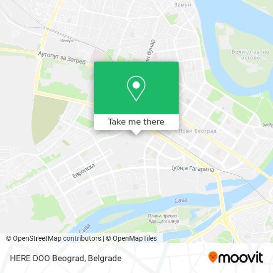 HERE DOO Beograd map