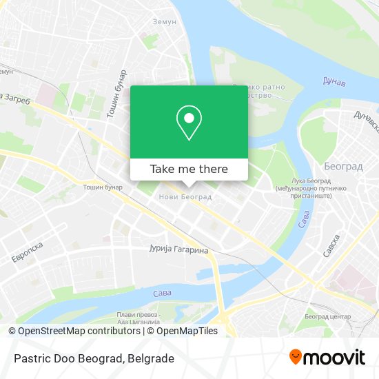 Pastric Doo Beograd map