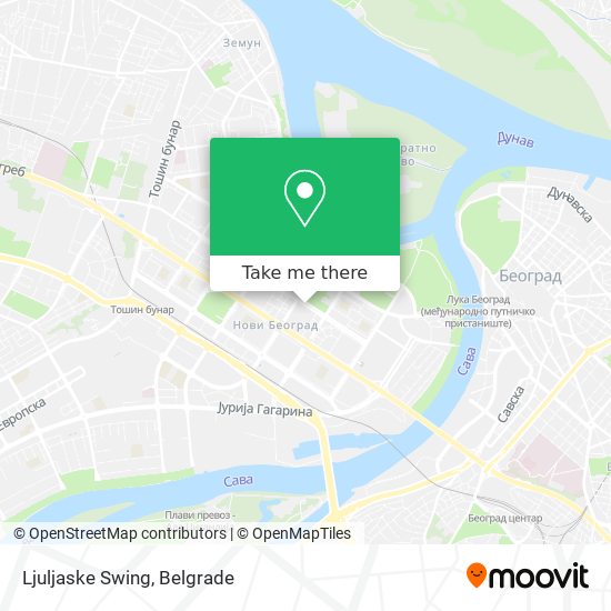 Ljuljaske Swing map