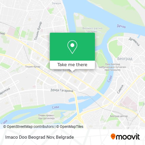 Imaco Doo Beograd Nov map