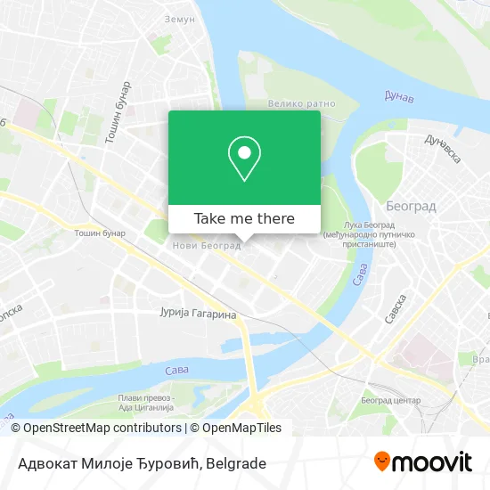 Адвокат Милоје Ђуровић map