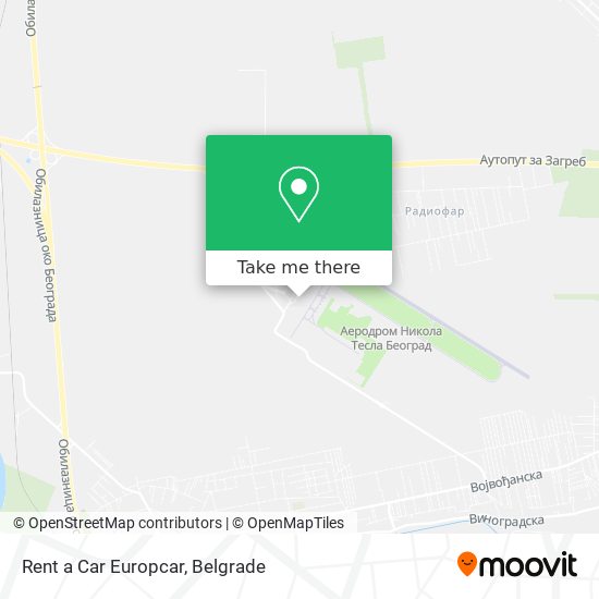 Rent a Car Europcar map