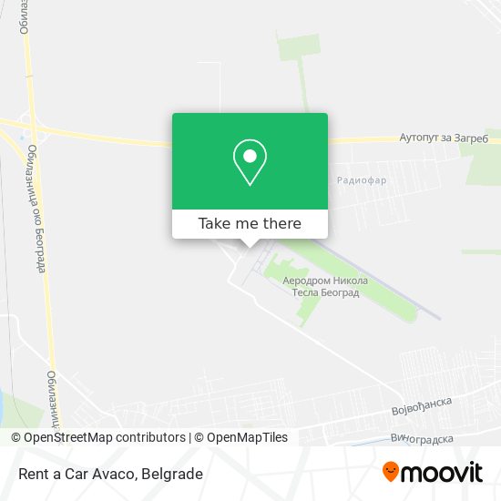 Rent a Car Avaco map