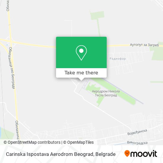 Carinska Ispostava Aerodrom Beograd map