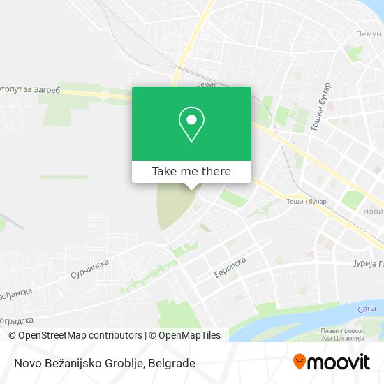 Novo Bežanijsko Groblje map