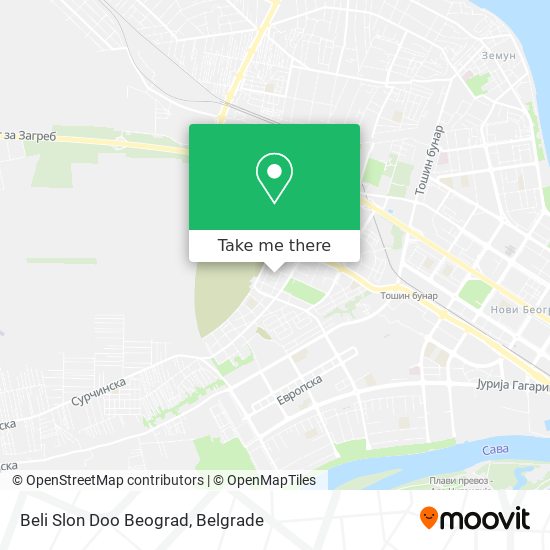 Beli Slon Doo Beograd map