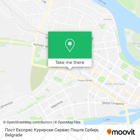 Пост Експрес Курирски Сервис Поште Србије map