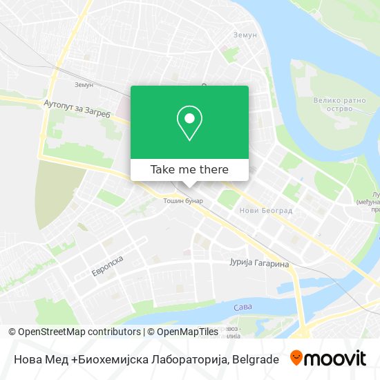 Нова Мед +Биохемијска Лабораторија map