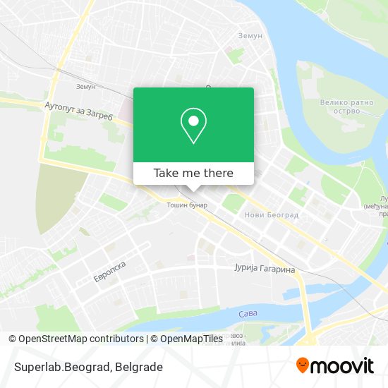 Superlab.Beograd map