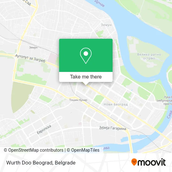 Wurth Doo Beograd map