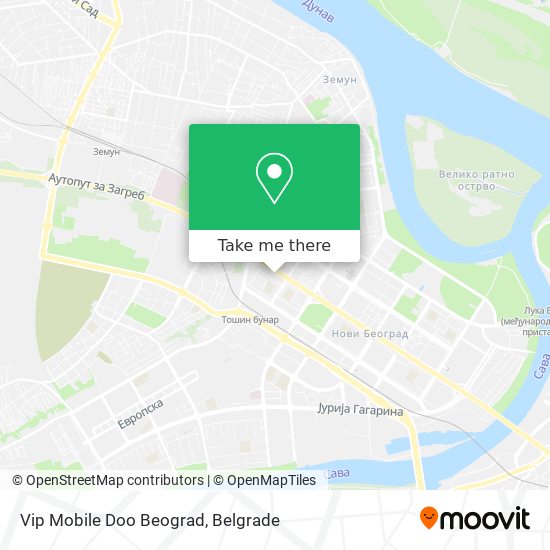 Vip Mobile Doo Beograd map