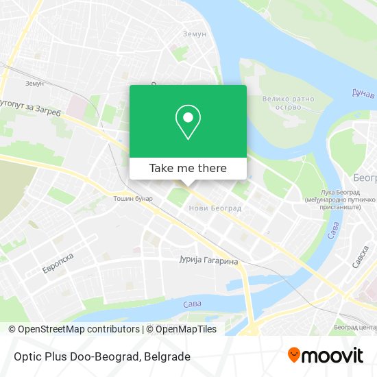 Optic Plus Doo-Beograd map