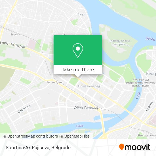 Sportina-Ax Rajiceva map