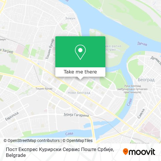 Пост Експрес Курирски Сервис Поште Србије map