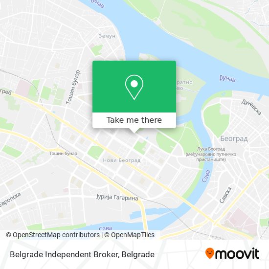 Belgrade Independent Broker map