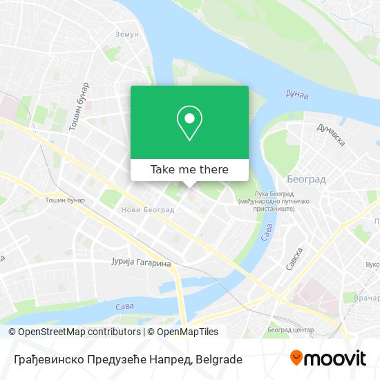 Грађевинско Предузеће Напред map