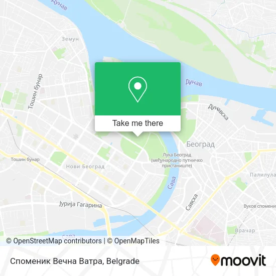 Споменик Вечна Ватра map